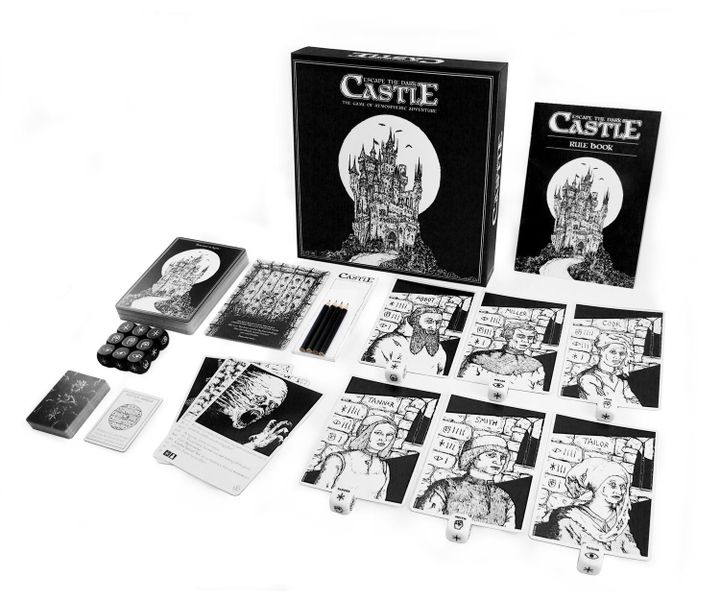 jeu de société narratif cooperatif Escape the dark castle
