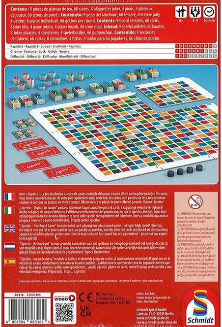 Dos de jeu Ligretto Domino