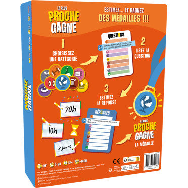 jeu de société quiz  le plus proche gagne
