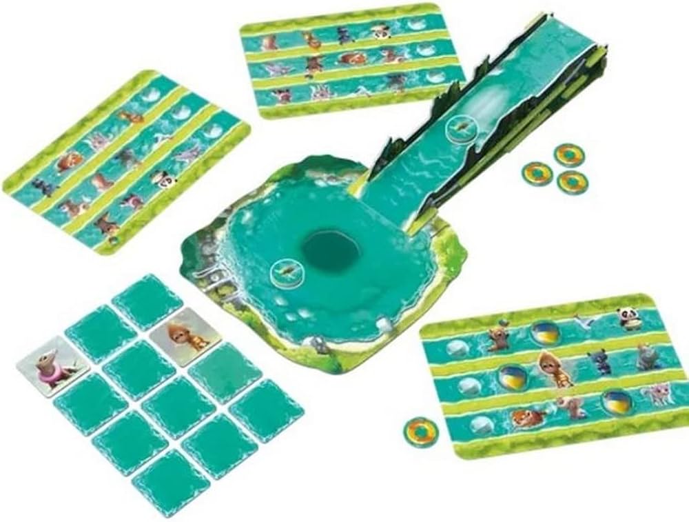 Jeu de société enfant Turtle Splash 1 2 3 glissez